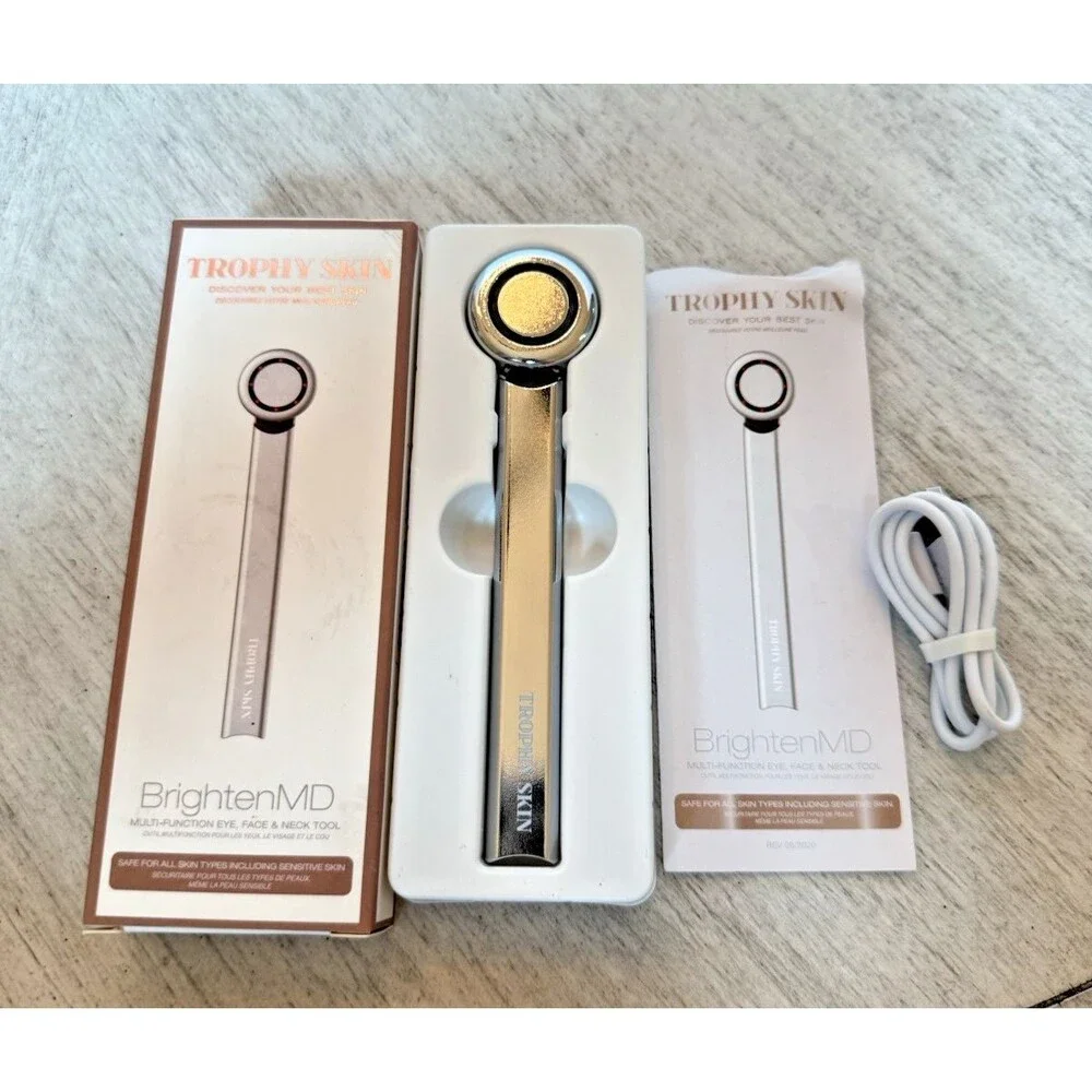 Trophy Skin BrightenMD Eye Face Neck Beauty Tool Tested New in Box Tested